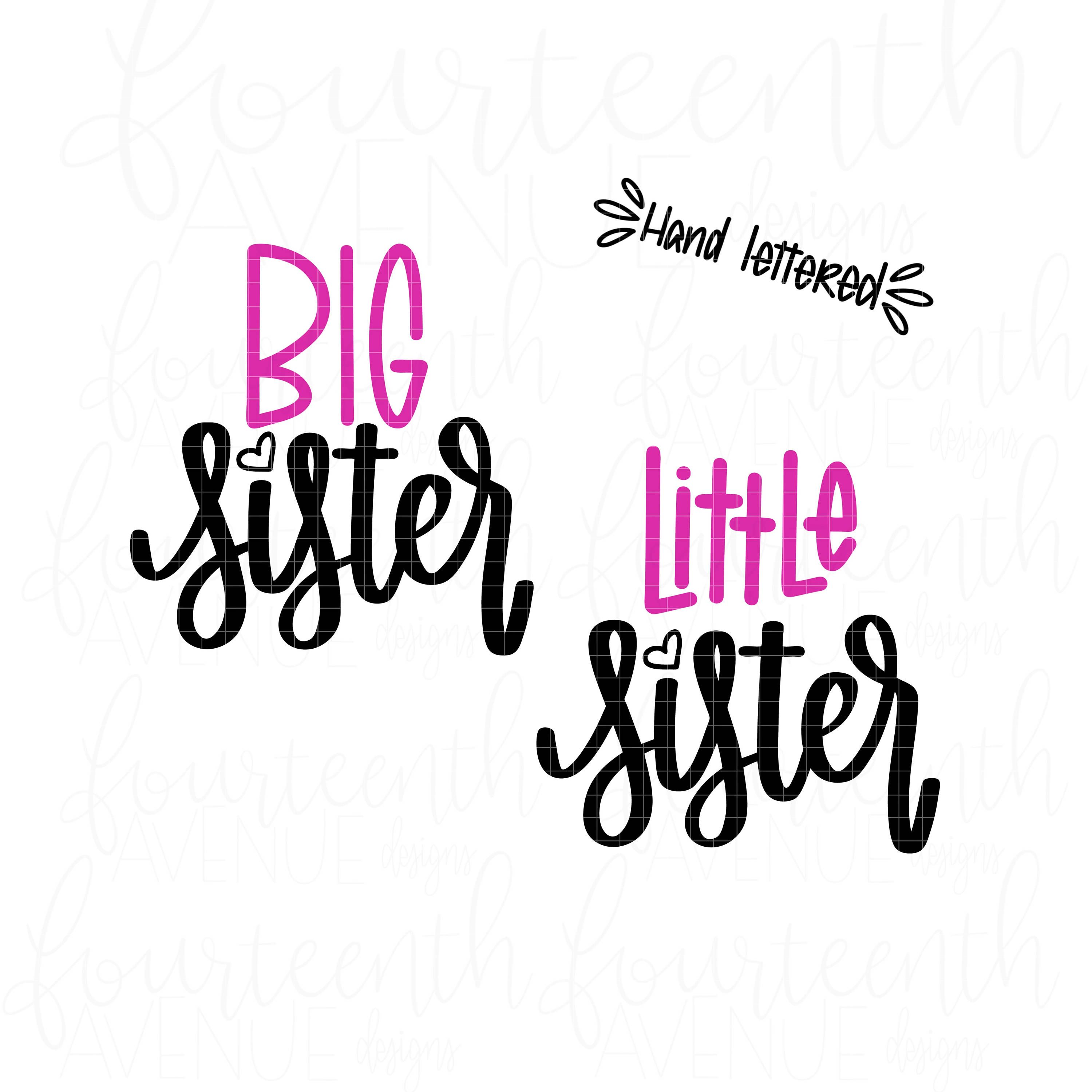big sister little sister svg #737, Download drawings