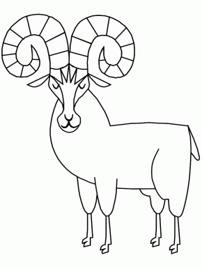 Bighorn Sheep coloring #8, Download drawings