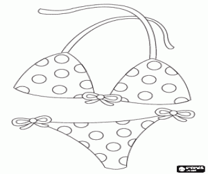 Bikini coloring #8, Download drawings