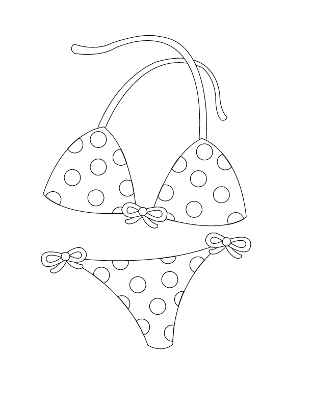 Bikini coloring #9, Download drawings