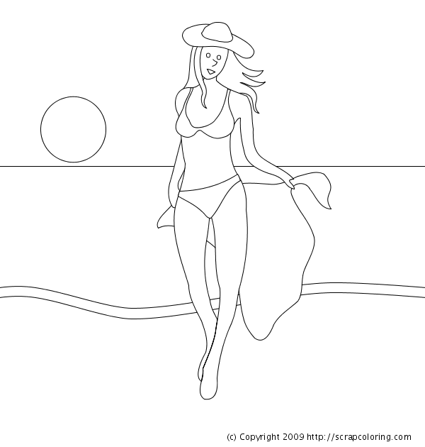 Bikini coloring #15, Download drawings
