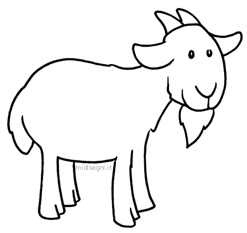 Goat coloring #5, Download drawings