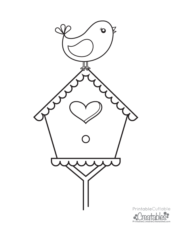 Bird House coloring #16, Download drawings