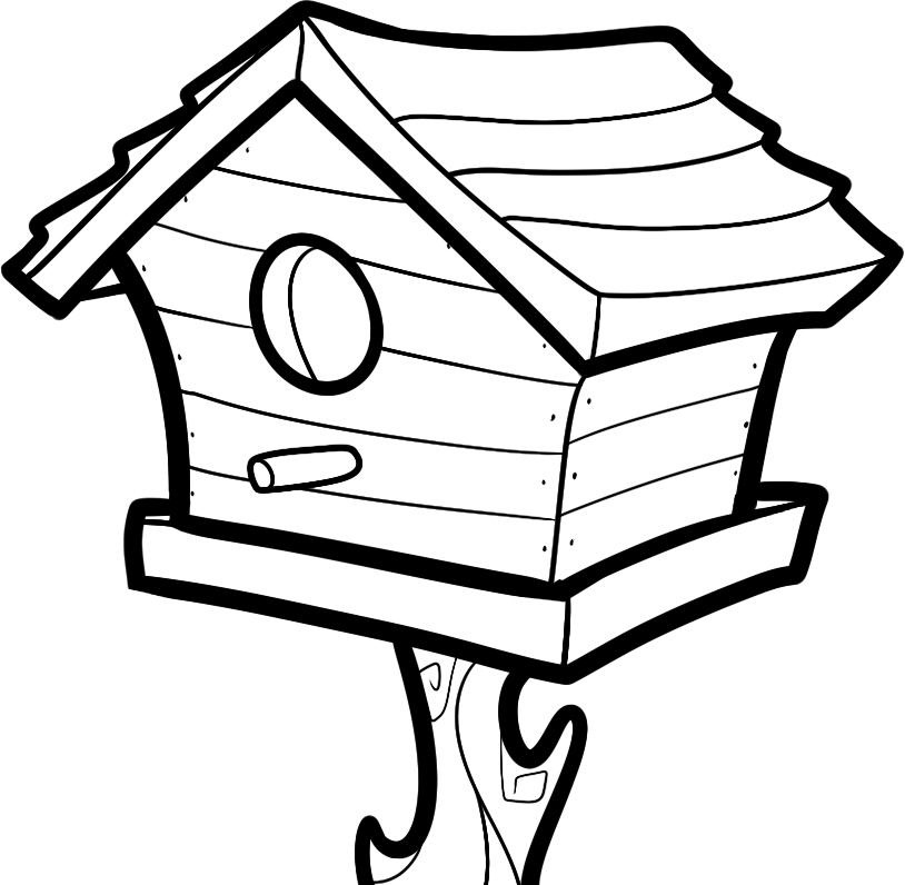Bird House coloring #20, Download drawings