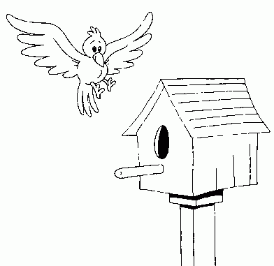 Bird House coloring #19, Download drawings