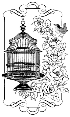 Birdcage coloring #18, Download drawings
