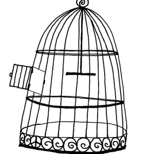 Birdcage coloring #1, Download drawings