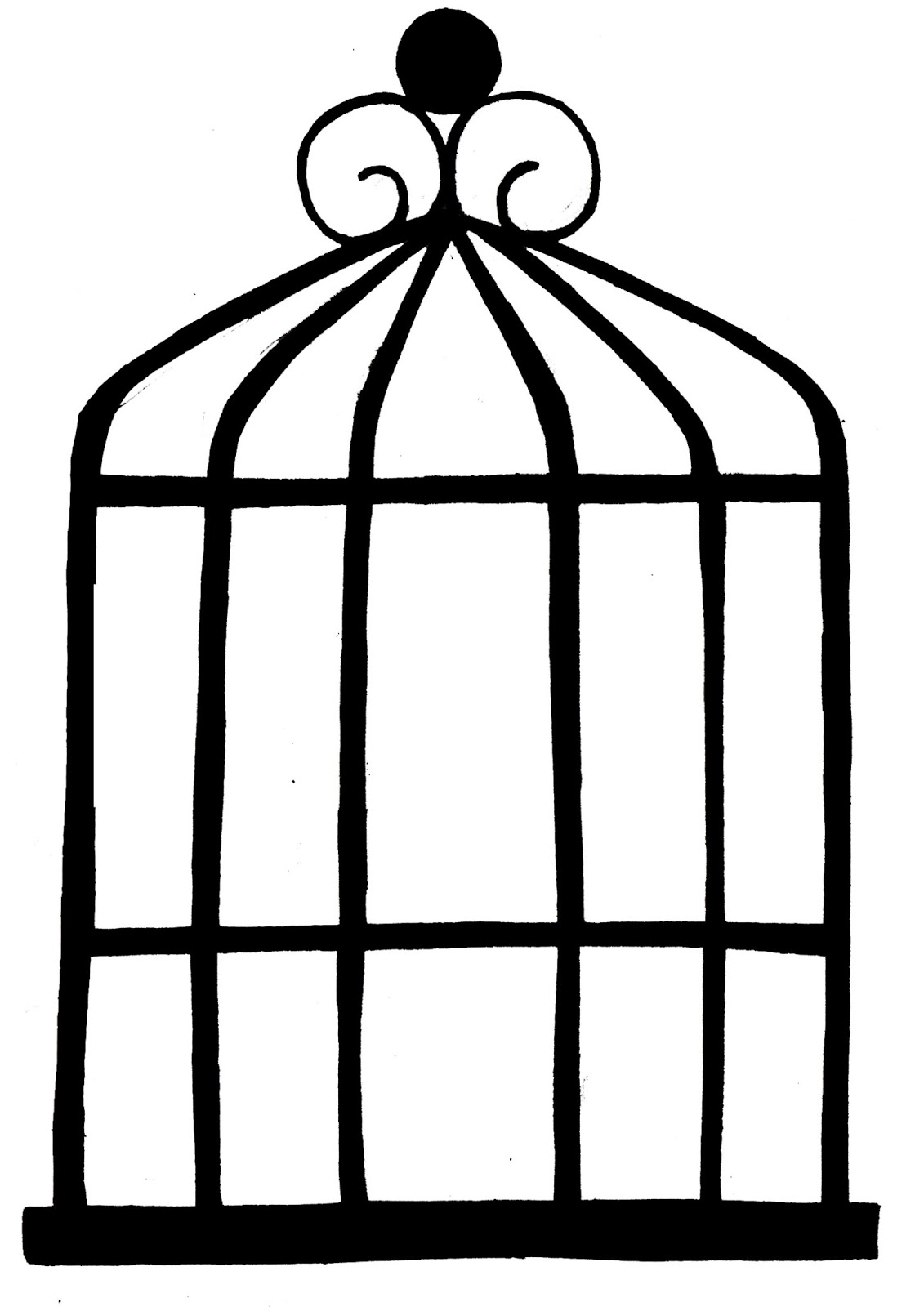 Birdcage coloring #12, Download drawings