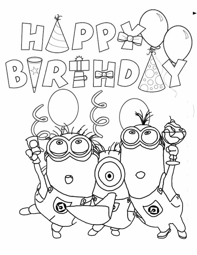Birthday coloring #13, Download drawings