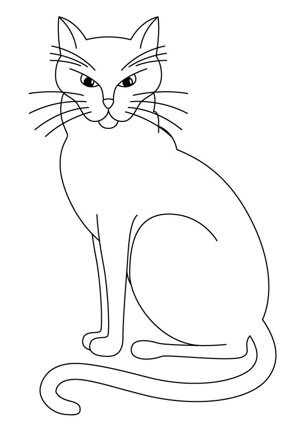 Black Cat coloring #8, Download drawings