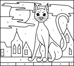 Black Cat coloring #11, Download drawings