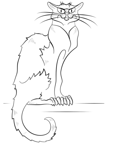 Black Cat coloring #16, Download drawings