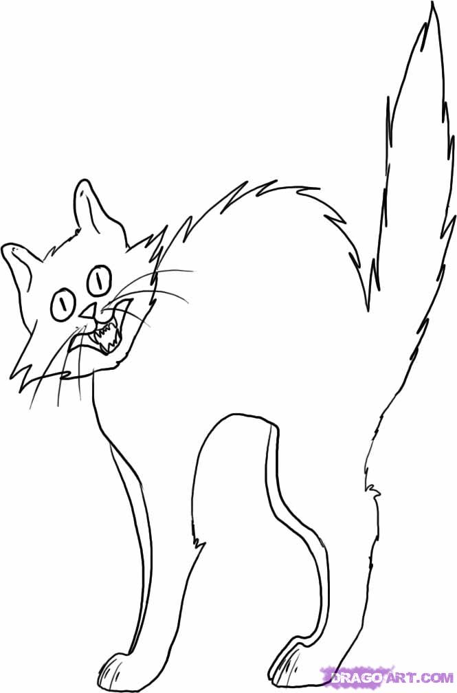 Black Cat coloring #15, Download drawings