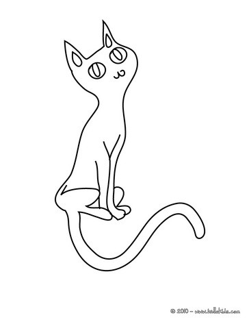 Black Cat coloring #14, Download drawings