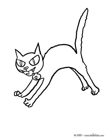 Black Cat coloring #6, Download drawings