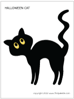Black Cat coloring #1, Download drawings