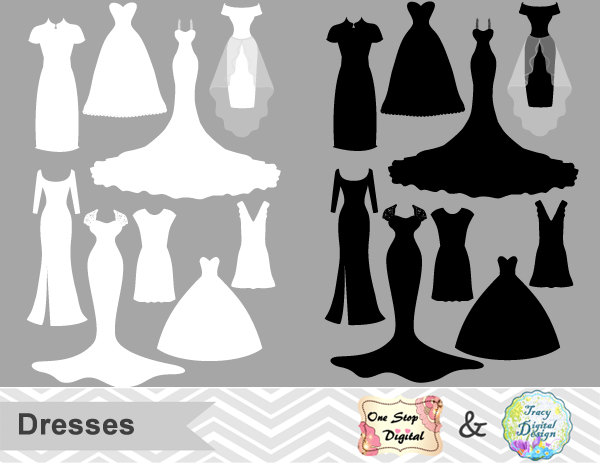 White Dress svg #20, Download drawings