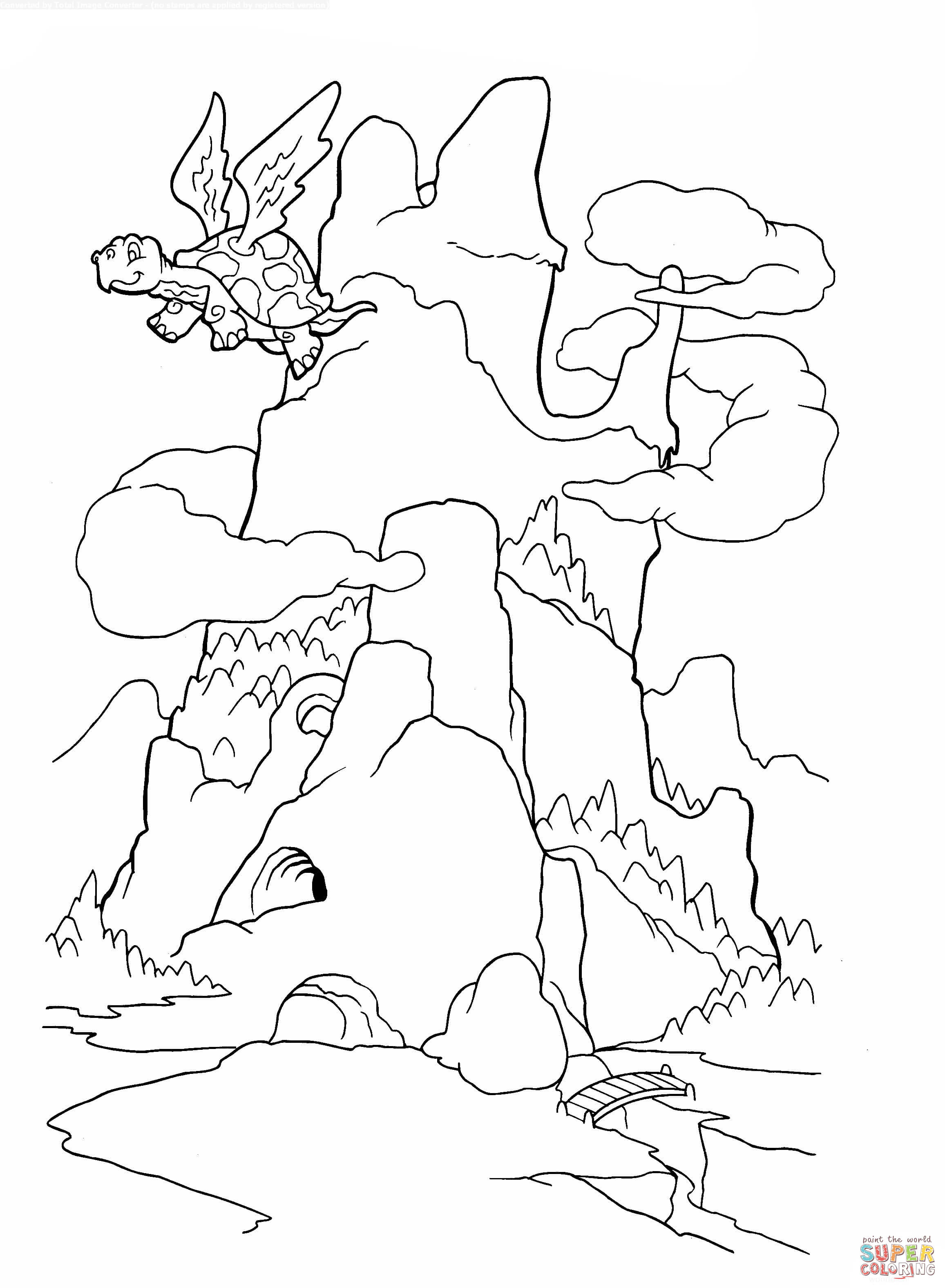 Black Mountain coloring #1, Download drawings