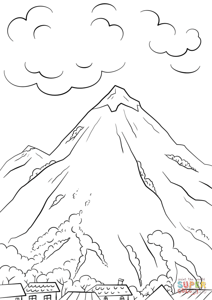 Black Mountain coloring #4, Download drawings