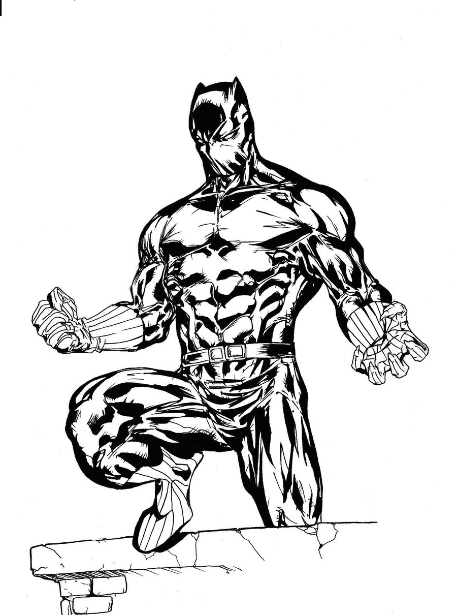 Black Panther coloring #17, Download drawings