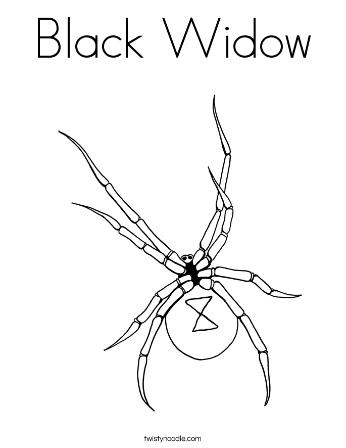 Black Widow coloring #4, Download drawings