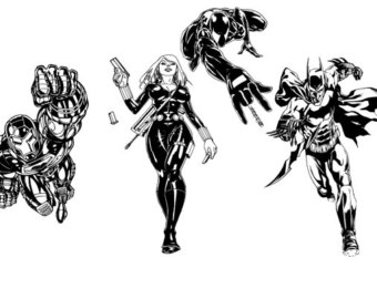 Black Widow svg #15, Download drawings
