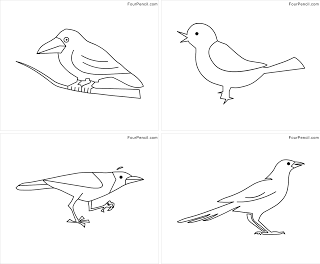 Blackbird coloring #20, Download drawings