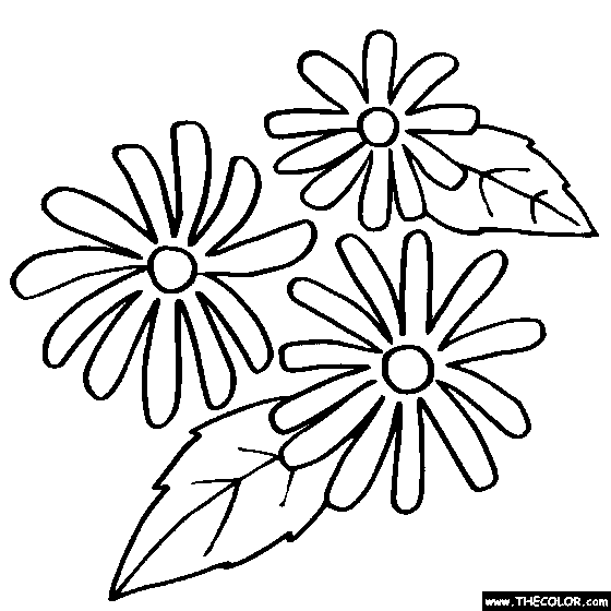 White Flower coloring #20, Download drawings