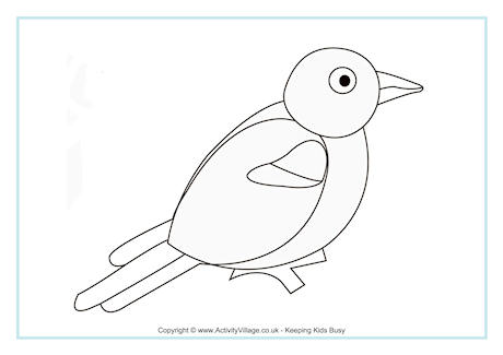 Black-masked Blackbird coloring #8, Download drawings