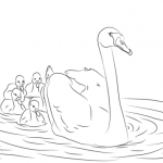 Black-necked Swan coloring #14, Download drawings