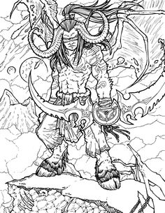 Demon Wars Saga coloring #17, Download drawings