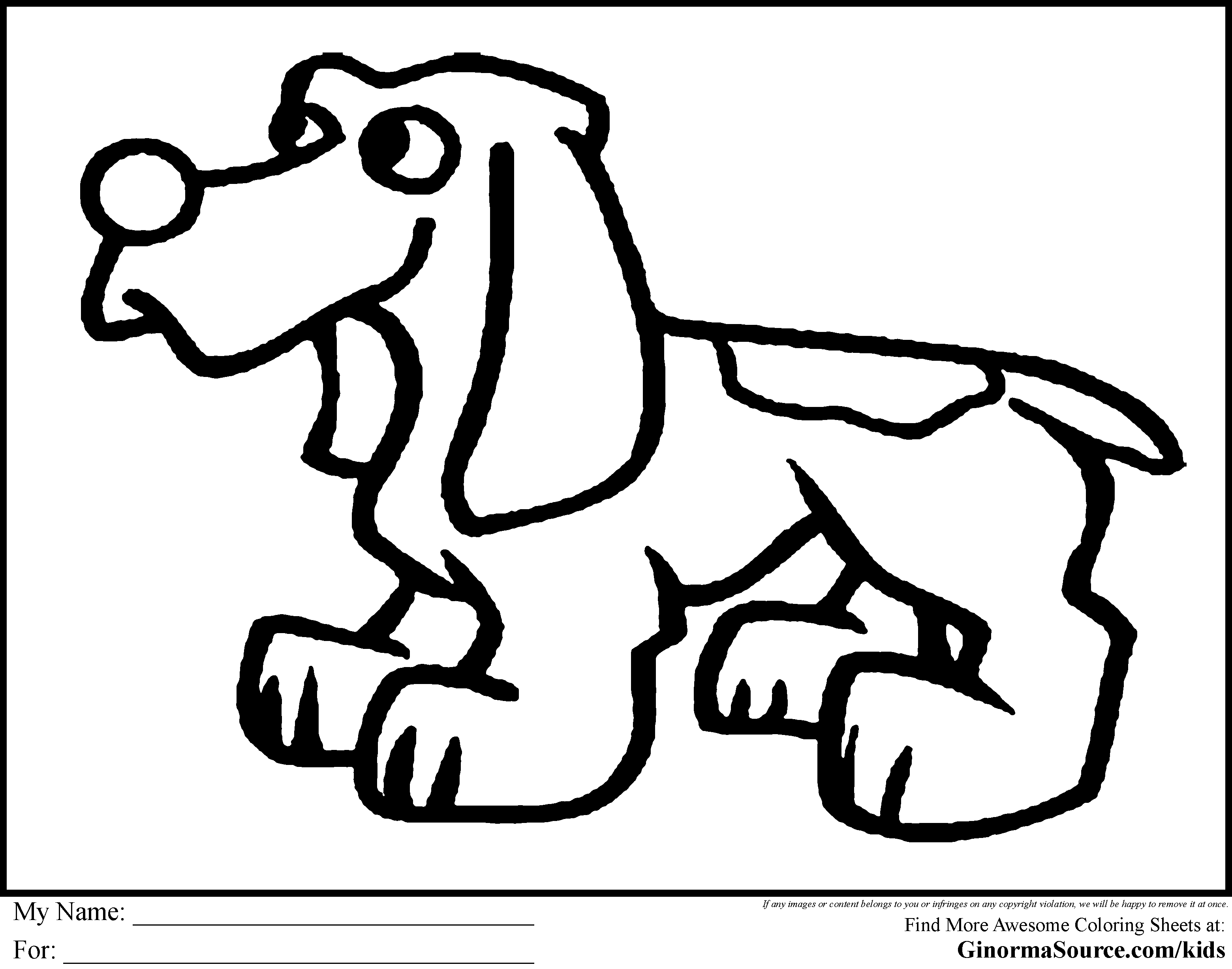 Bloodhound coloring #11, Download drawings
