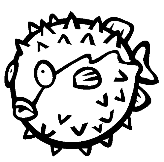 Blowfish coloring #10, Download drawings