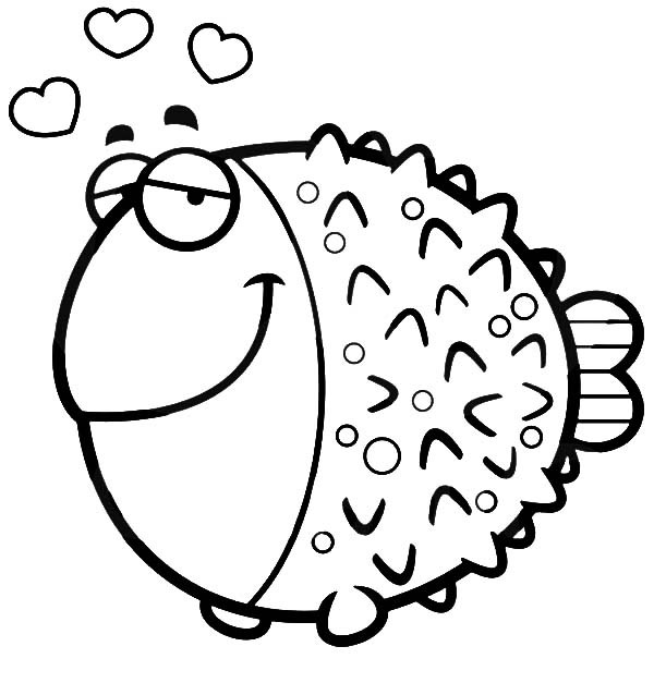 Blowfish coloring #13, Download drawings
