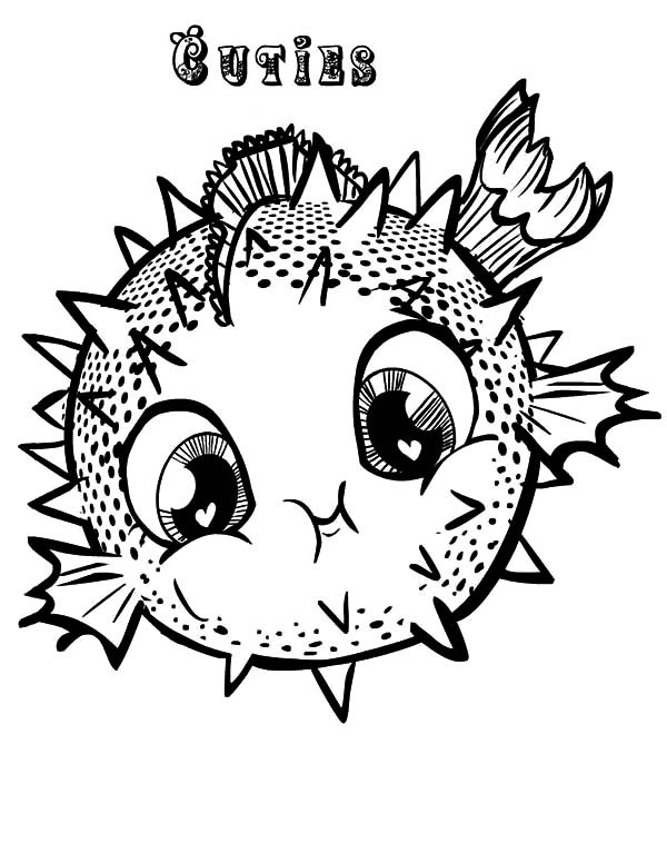 Blowfish coloring #6, Download drawings