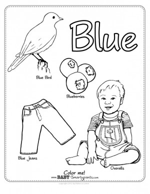 Blue coloring #10, Download drawings