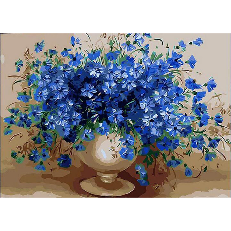Blue Flower coloring #6, Download drawings