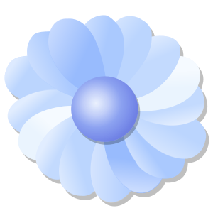 Blue Flower svg #3, Download drawings