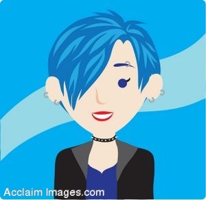Blue Hair clipart #11, Download drawings