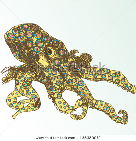 Blue Ringed Octopus clipart #2, Download drawings