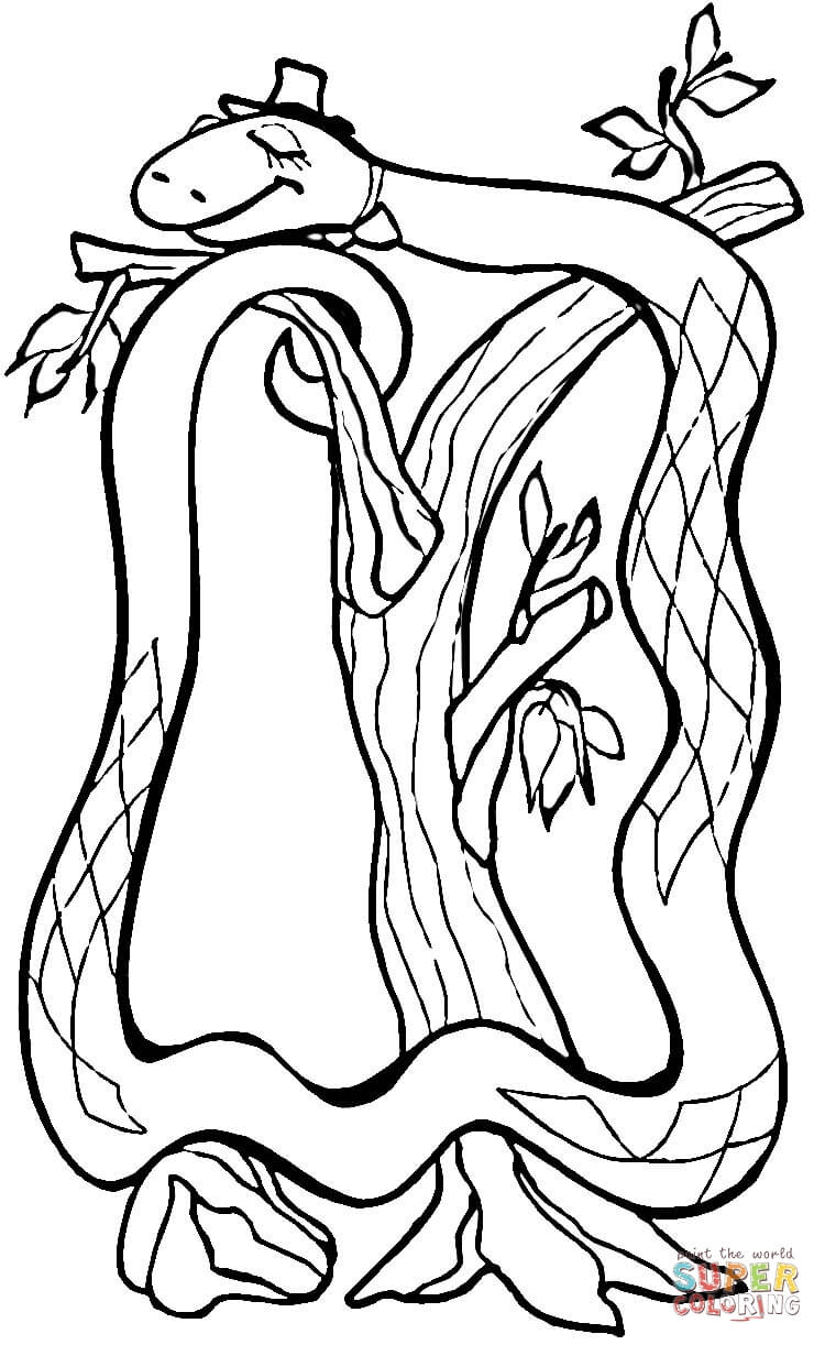 Boa Constrictor coloring #11, Download drawings
