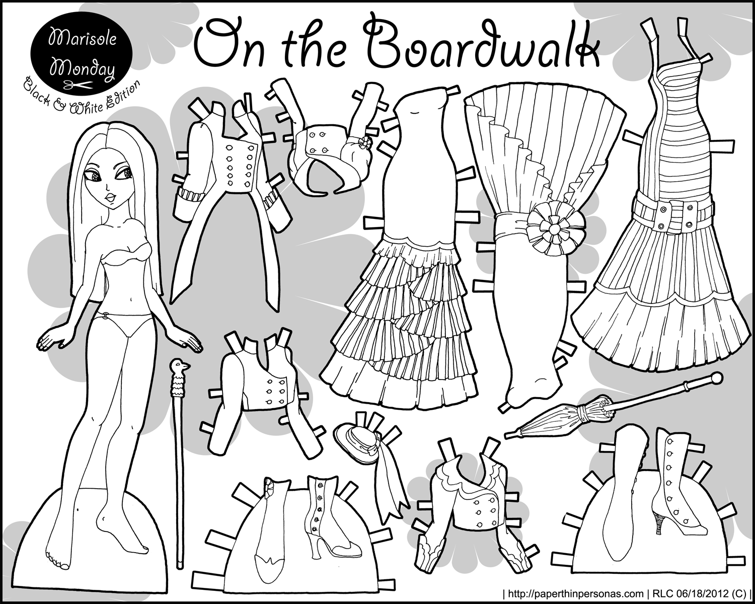 Boardwalk coloring #1, Download drawings