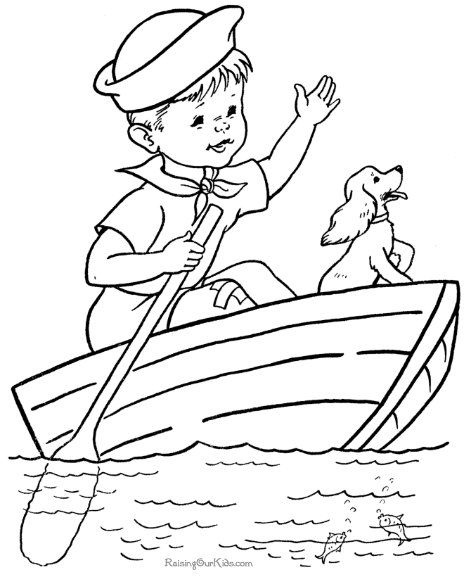 Boat coloring #10, Download drawings