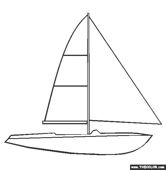 Sailboat coloring #18, Download drawings