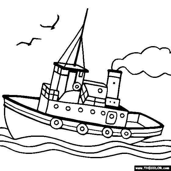 Boat coloring #18, Download drawings