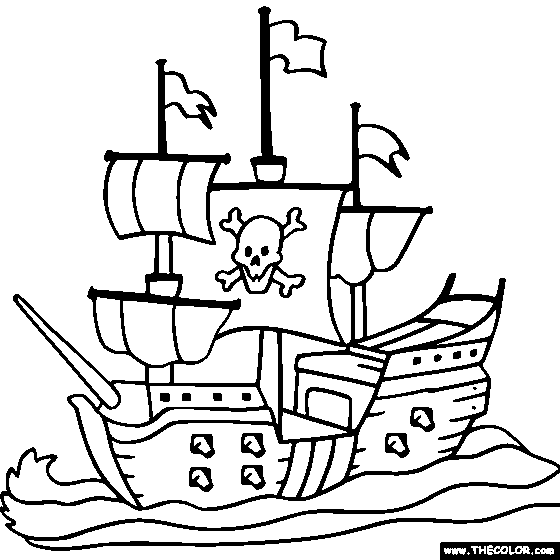 Boat coloring #2, Download drawings