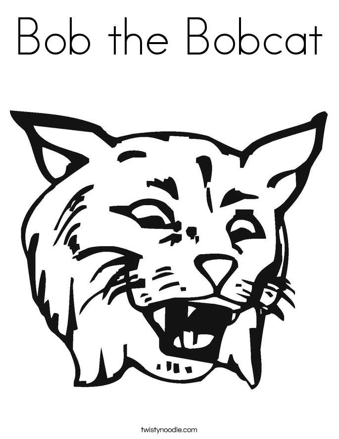 Bobcat coloring #20, Download drawings