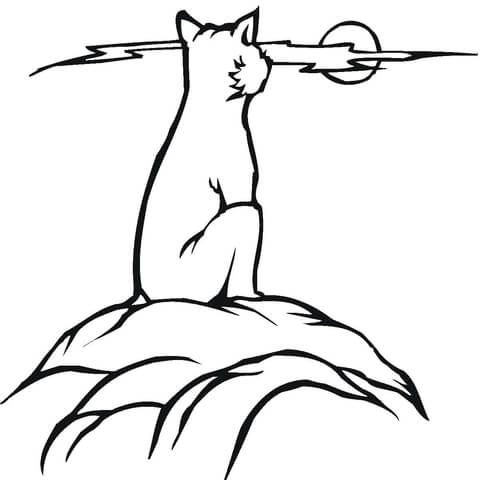 Bobcat coloring #4, Download drawings