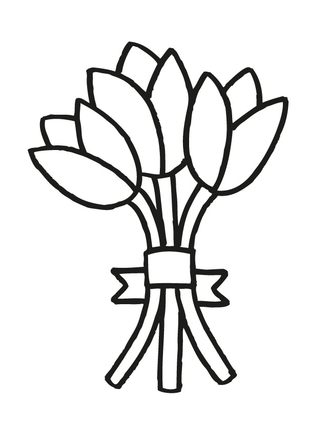 Bouquet coloring #14, Download drawings