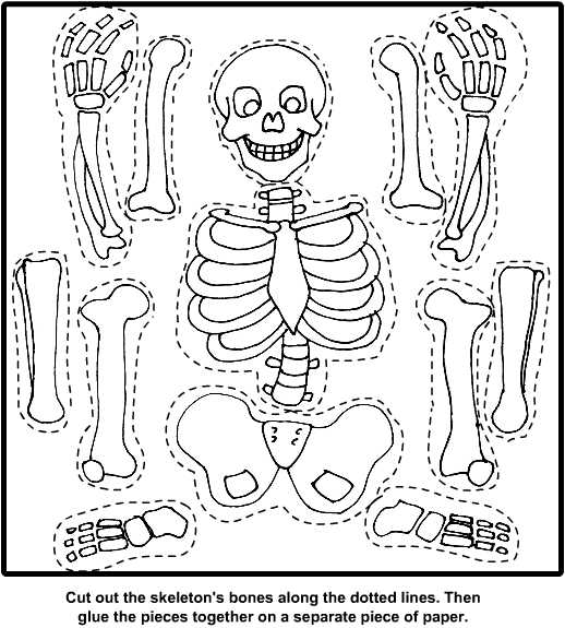 Bones coloring #4, Download drawings